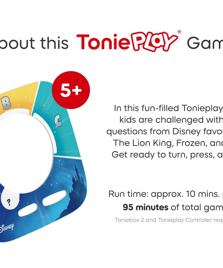 Tonies - Tonieplay Disney Regno del Quiz di Conoscenza Inglese Toniebox 2 Giochi