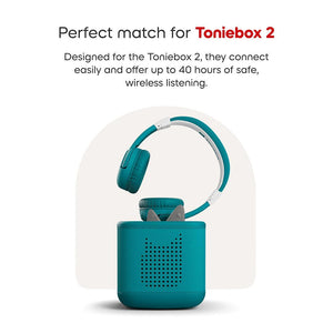 Tonies Toniebox 2 Bluetooth Headphones - Teal-Audio Player Accessories-Teal- | Natural Baby Shower