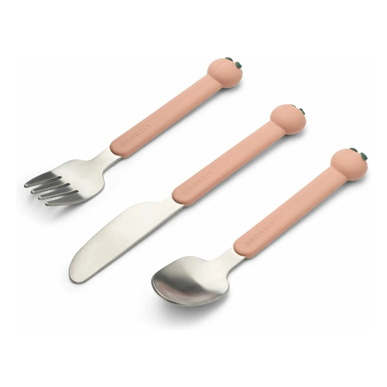 Liewood – Tove Besteck-Set aus Edelstahl – 3-teilig | Peach/Light Tuscany Multi Mix