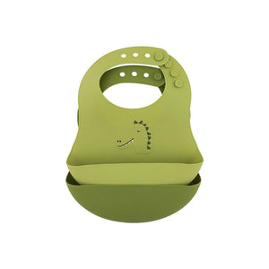 Trixie Silicone Bibs 2 Pack - Mr. Dino-Bibs-Mr. Dino- | Natural Baby Shower