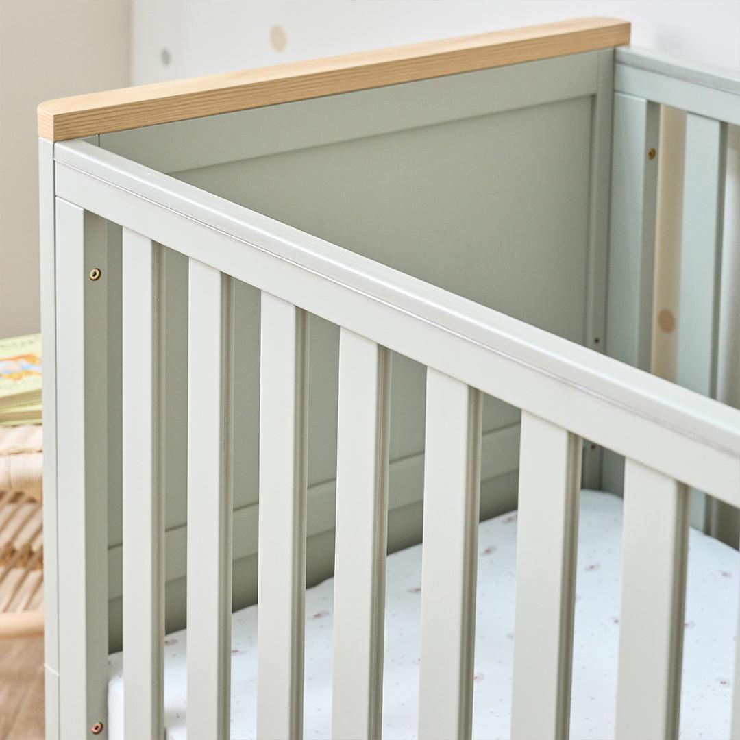 Tutti Bambini Misha Cot Bed - Sage/Golden Oak-Cot Beds-Sage/Golden Oak-Cot Bed | Natural Baby Shower