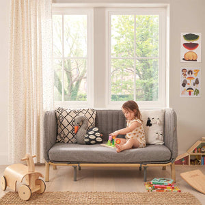 Tutti Bambini CoZee XL Complete Birth To 4+ Years Package - Oak/Charcoal-Bedside Cribs-Oak/Charcoal- | Natural Baby Shower