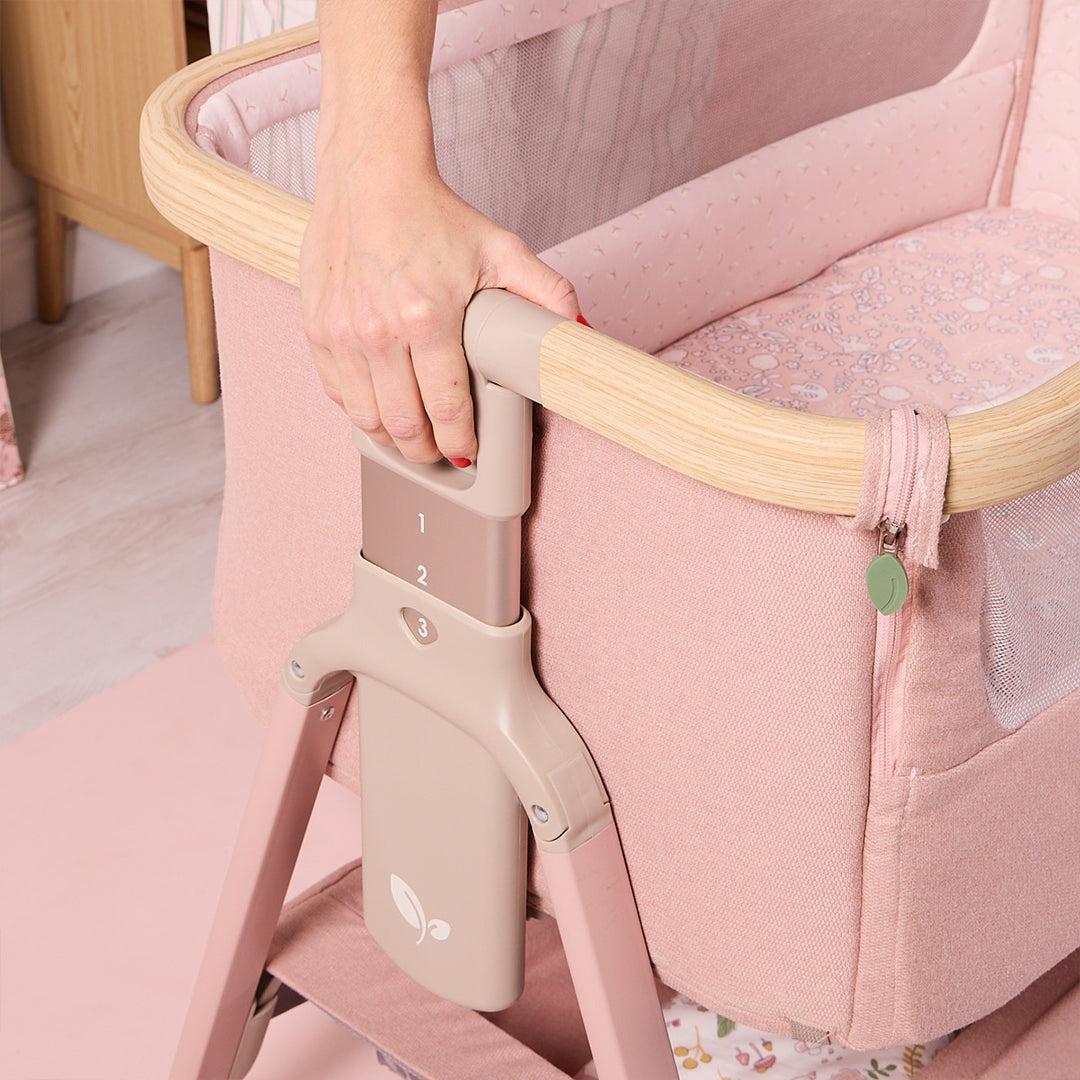 Tutti Bambini Cozee Air 2 Bedside Crib - Drifted Oak / Blush-Cribs-Drifted Oak / Blush- | Natural Baby Shower