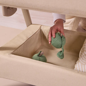 Tutti Bambini Cozee Air 2 Bedside Crib - Toasted Oak / Sand-Cribs-Toasted Oak / Sand- | Natural Baby Shower