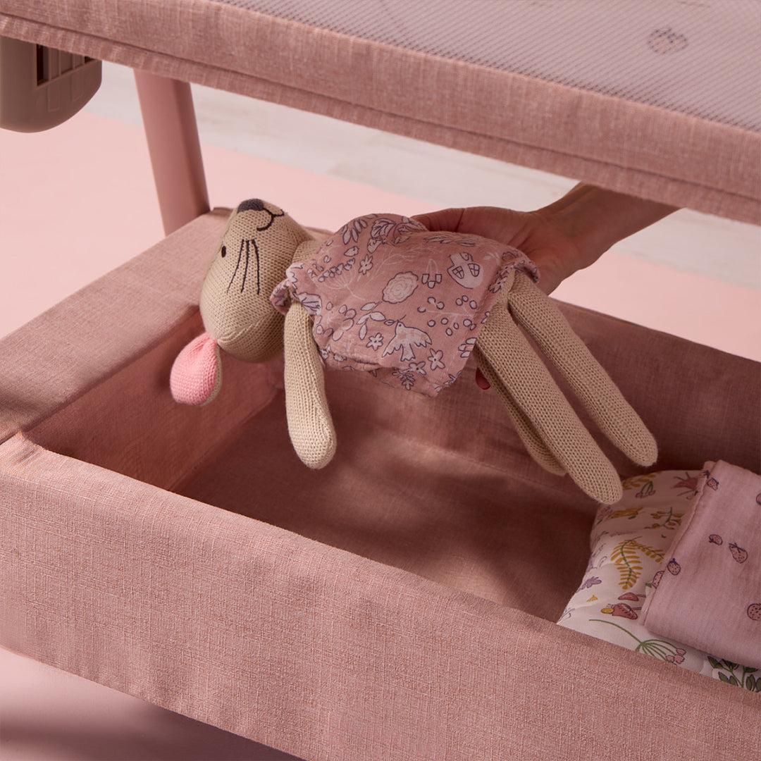 Tutti Bambini Cozee Zen Bedside Crib - Blush-Cribs-Blush- | Natural Baby Shower