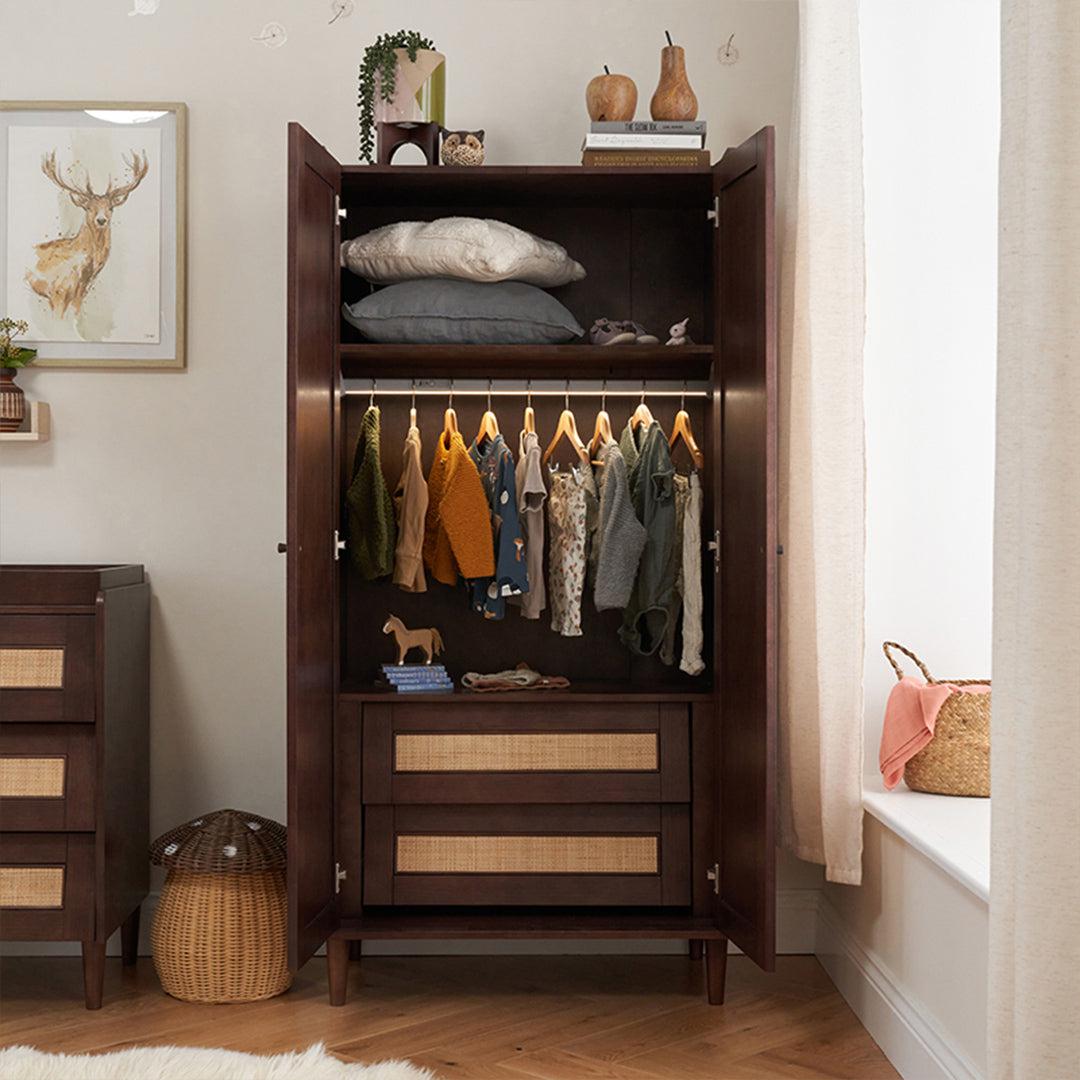 Tutti Bambini Japandi 2 Piece Room Set - Warm Walnut-Nursery Sets-Warm Walnut-No Mattress | Natural Baby Shower