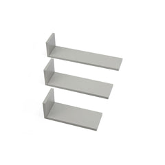 Tutti Bambini Rio Set of Three L-Shaped Wall Shelves - Dove Grey-Shelves-Dove Grey- | Natural Baby Shower