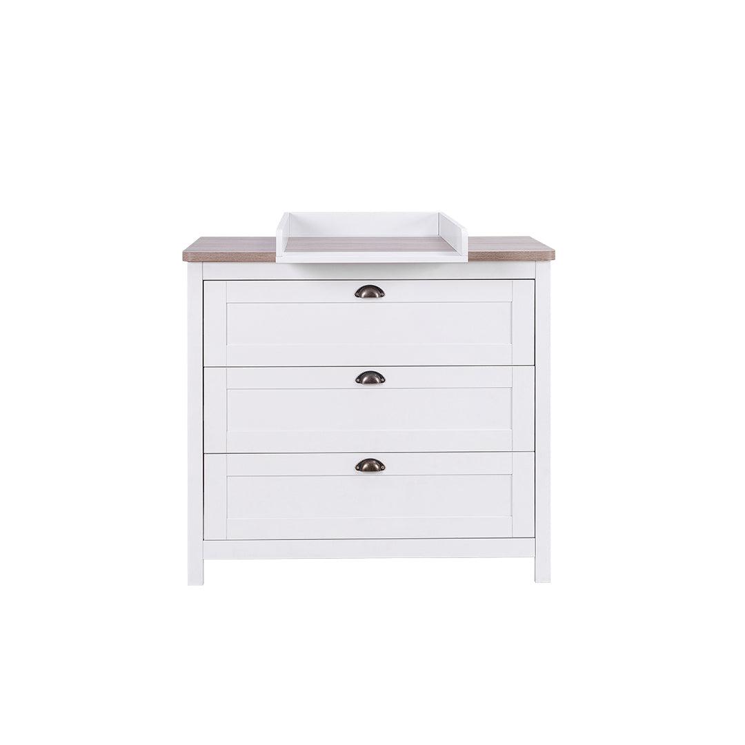 Tutti Bambini Verona 2 Piece Room Set - White/Oak-Nursery Sets-White/Oak-No Mattress | Natural Baby Shower