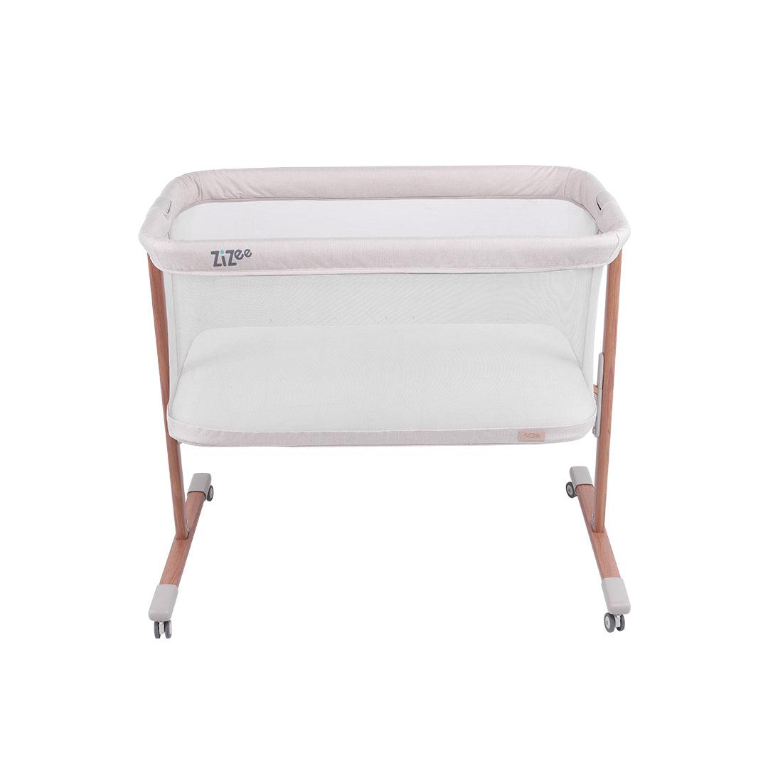 Tutti Bambini ZiZee Essential Crib - Scandinavian Walnut/Ecru-Bedside Cribs-Scandinavian Walnut/Ecru- | Natural Baby Shower