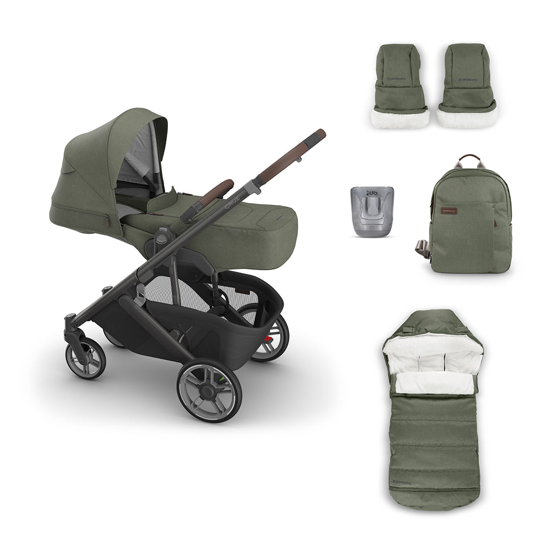 UPPAbaby CRUZ V3 Pushchair + Accessory Pack Bundle-Stroller Bundles-Evelyn- | Natural Baby Shower