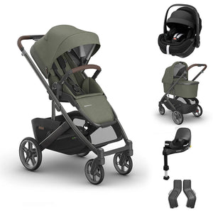 UPPAbaby CRUZ V3 + Pebble 360 Pro 2 Travel System-Travel Systems-Evelyn-With Bassinet | Natural Baby Shower