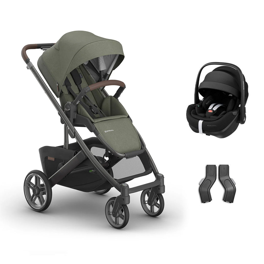 UPPAbaby CRUZ V3 + Pebble 360 Pro 2 Travel System-Travel Systems-Evelyn-Without Bassinet | Natural Baby Shower