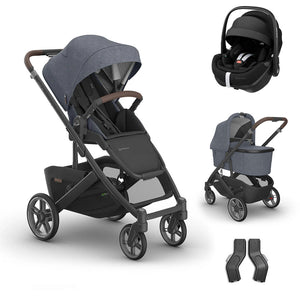 UPPAbaby CRUZ V3 + Pebble 360 Pro 2 Travel System-Travel Systems-Julian-With Bassinet | Natural Baby Shower