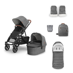 UPPAbaby VISTA V3 Pushchair + Accessory Pack Bundle-Stroller Bundles-Greyson- | Natural Baby Shower