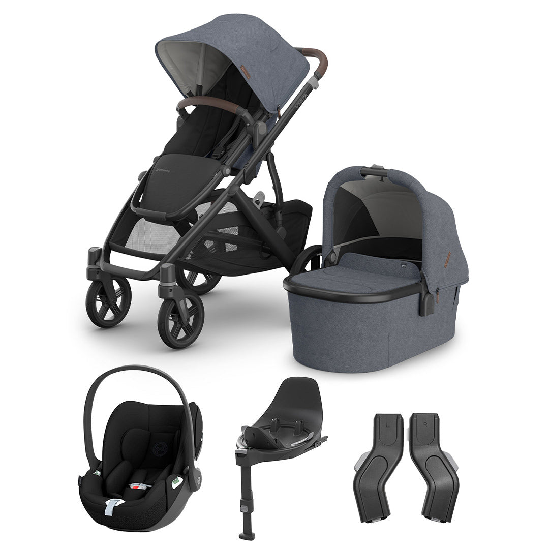 UPPAbaby VISTA V3 + Cloud T Travel System-Travel Systems-Kenzi-No Base | Natural Baby Shower