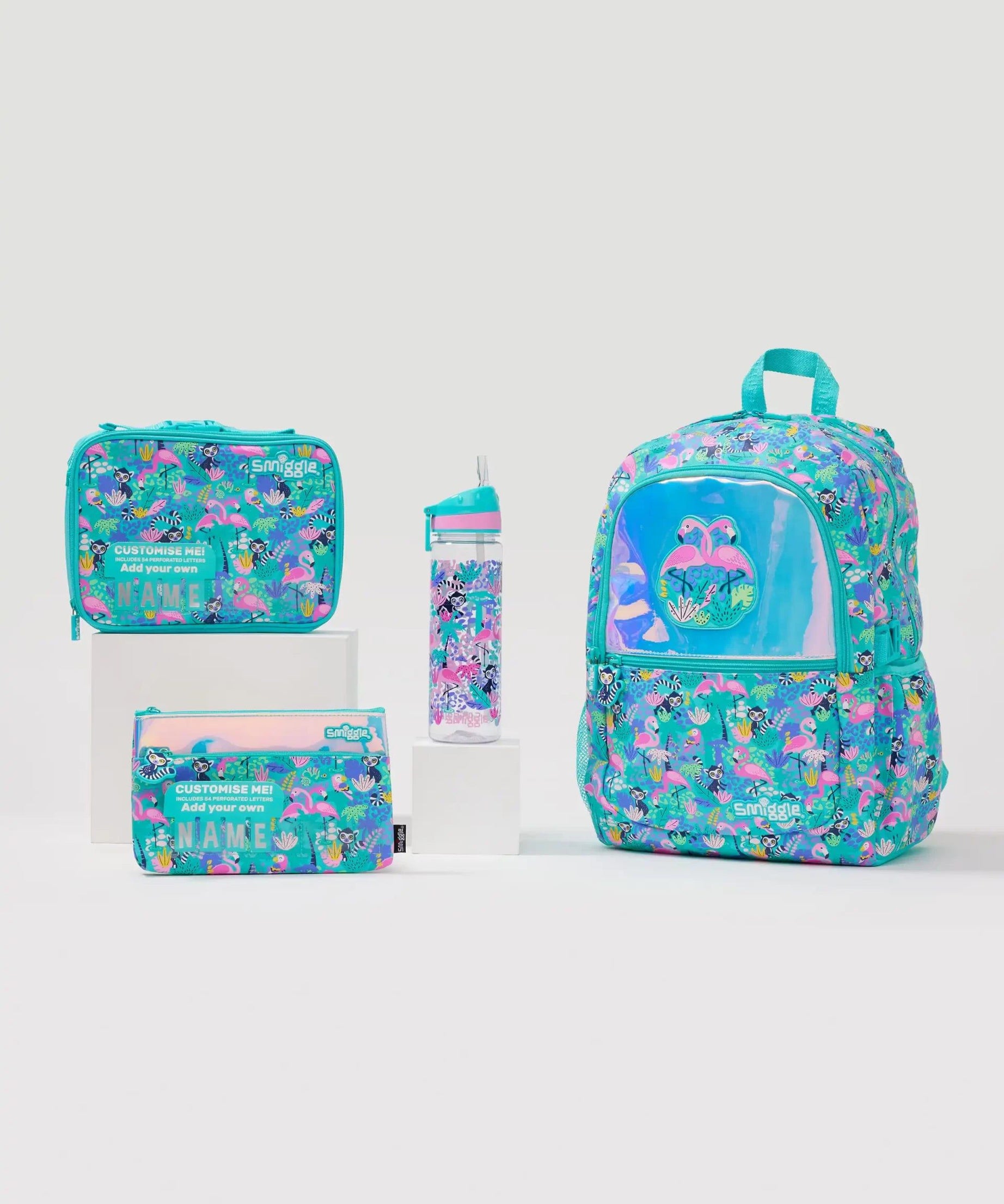 Smiggle - Wild Side 4lü Okul Çanta Seti-Dinossi