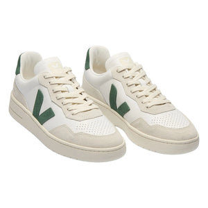 Veja - V-90 Deri O.T. Sneakers | Koyu yeşil