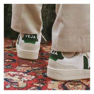 Veja - V-90 Deri O.T. Sneakers | Koyu yeşil