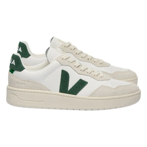 Veja - V-90 Deri O.T. Sneakers | Koyu yeşil