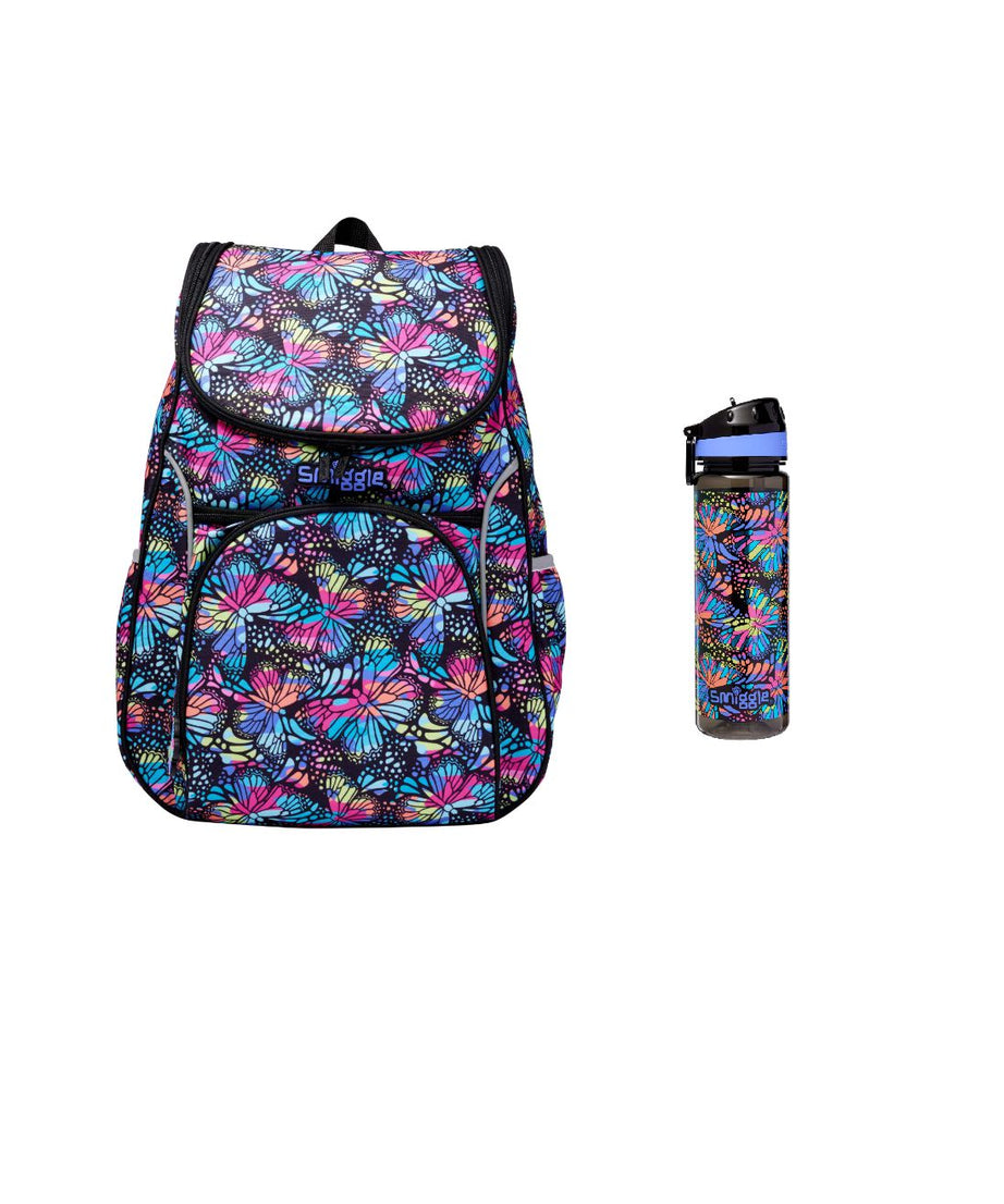 Smiggle - Vivid 2li Okul Çanta Seti-Dinossi