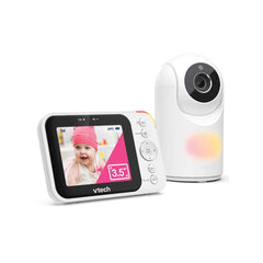 Vtech VM4263 3.5" Pan & Tilt Video Monitor - White-Baby Monitors-White- | Natural Baby Shower