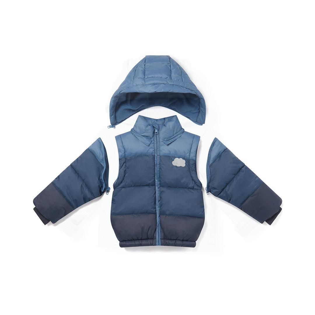 MORI Recycled Waterproof Padded 3-in-1 Coat - Navy Ombre-Coats-Navy Ombre-12-18m | Natural Baby Shower