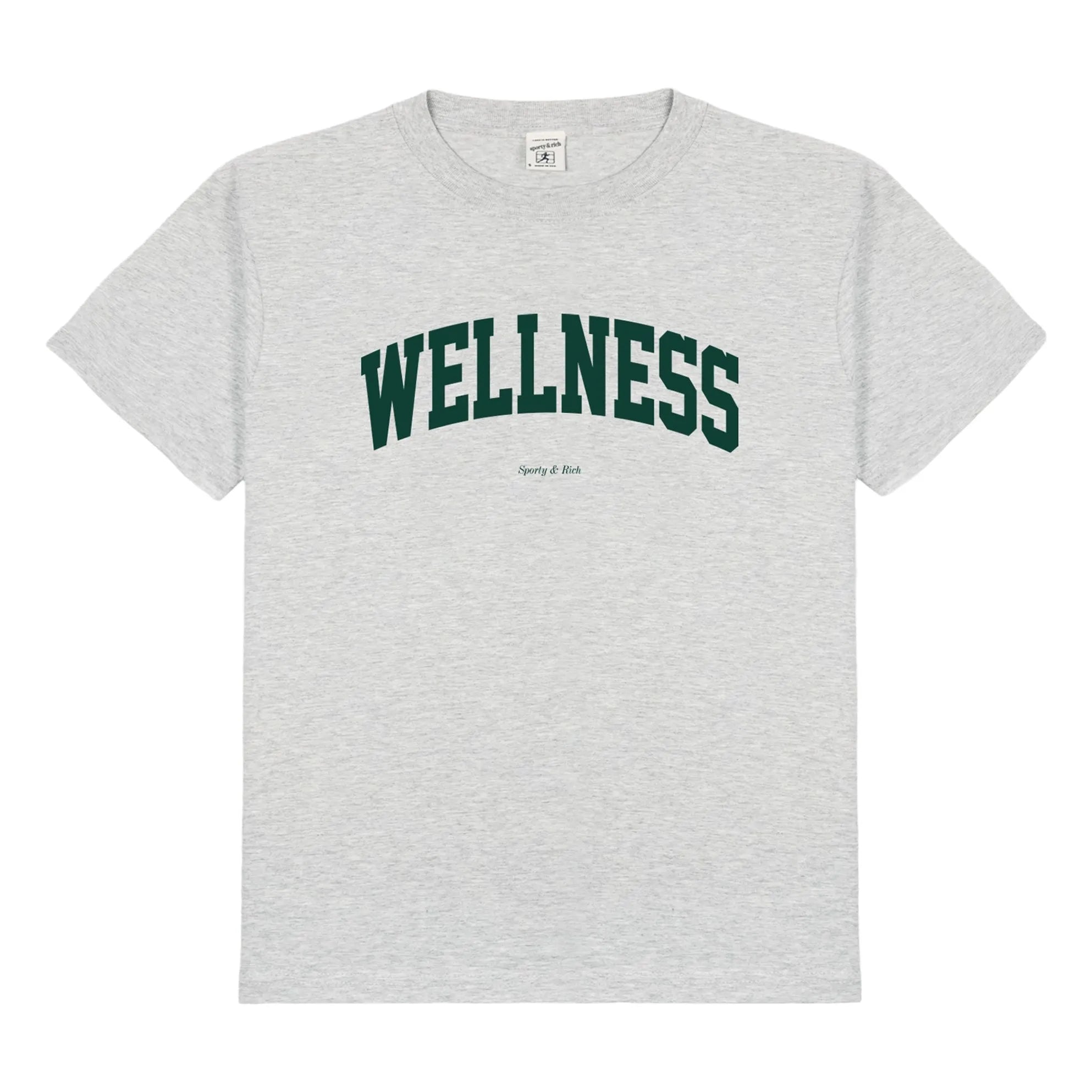 Sporty & Rich - Wellness Ivy Tişört Geri dönüştürülmüş pamuk | Gri