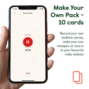 Yoto Card Multipack - Make Your Own Cards - 10 Pack-Audio Player Cards + Characters- | Natural Baby Shower