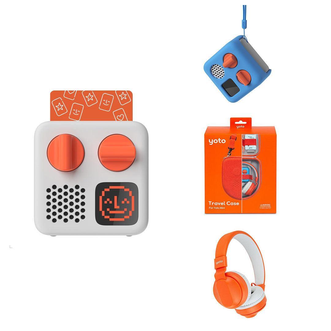 Yoto Mini Player Travel Bundle-Audio Players-Think Pink-No Headphones | Natural Baby Shower