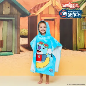 Smiggle - Kangaroo Beach Kids -hupullinen rantapyyhe
