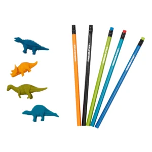 Smiggle - 恐竜消しゴムと鉛筆セット