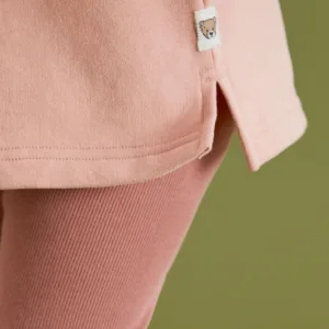 Dinossi - 浅粉色毛衣和裤袜运动服套装 - 6-7 岁